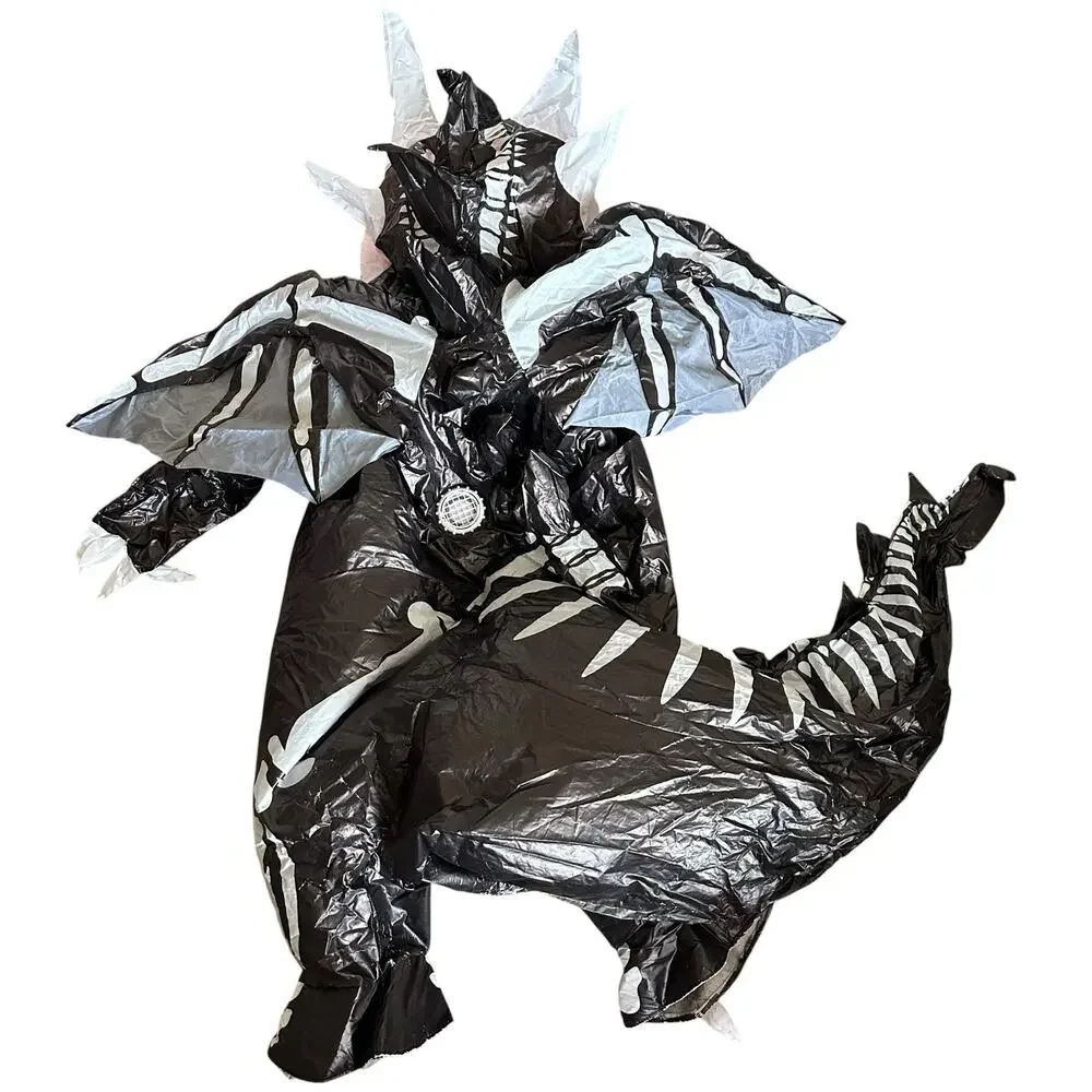 Spooktacular Creations Kids Inflatable Skeleton Dragon Blow Up Suit Costume